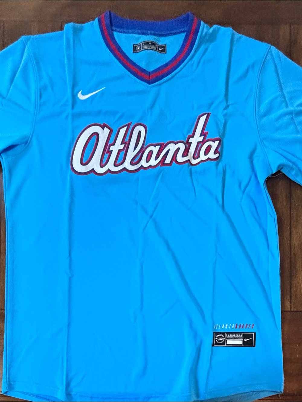 Atlanta Braves Powder Blue 2026 City Connect Jersey Adult XL NWT